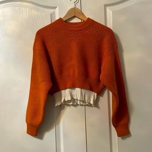 designer crop sweater
